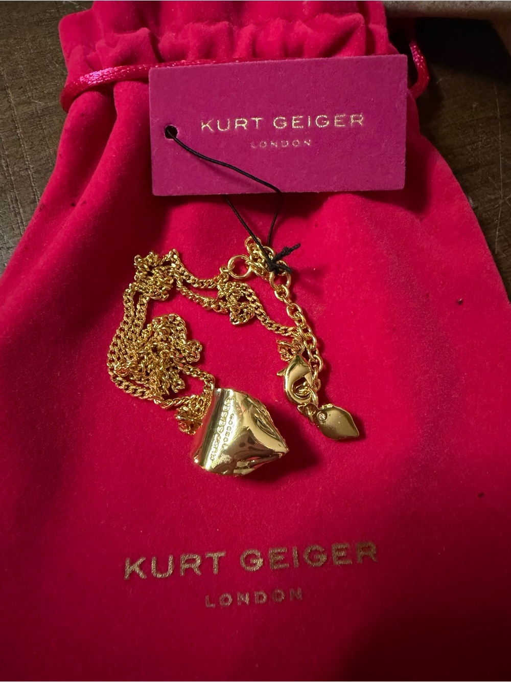 Kurt Geiger London Eagle Pendant Necklace (NWT) - Picture 3 of 4